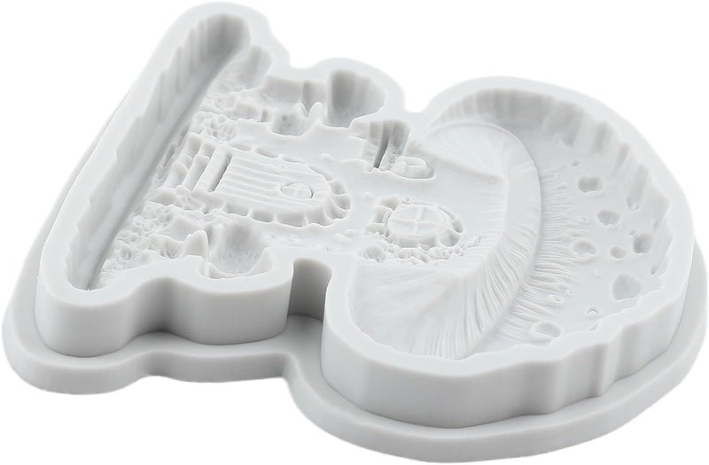 TAOXIBEI Mushroom House Resin Silicone Molds Mushroom House Polymer Clay Mold for DIY Crafts Epoxy Resin Casting Air Dry Polymer Clay Plaster Jewelry Making - Image 5